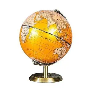 Globe Terrestre Metal Orange