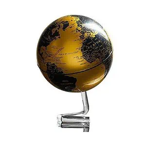 Globe Terrestre Design - Socle (Or & Noir)