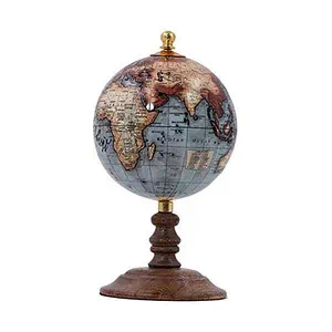 Globe Terrestre Vintage Bleu (Style Américain)