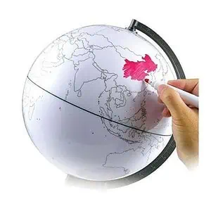 Globe Terrestre Original Effaçable