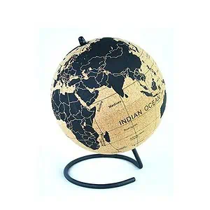 Globe Terrestre Liege - Continents Bleu Marine (20 Cm)