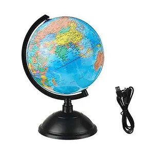 Globe Terrestre Lumineux - Chargeur Usb