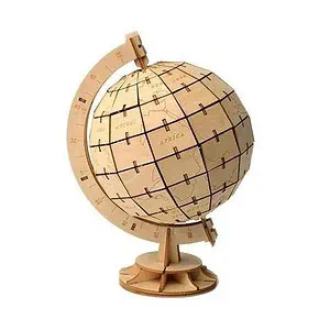 Puzzle Globe Terrestre En Bois
