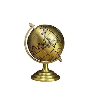 Globe Terrestre Laiton (Couleur Or)