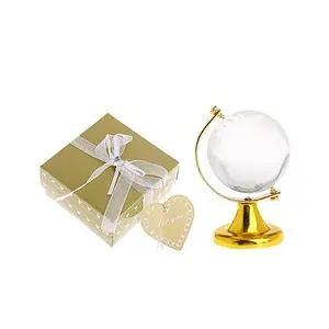 Mini Globe Terrestre Cristal Or