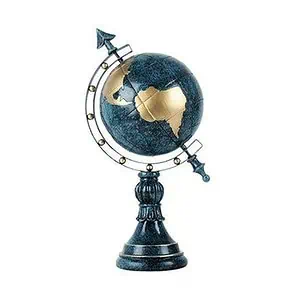 Globe Terrestre Original Statuette Bleue (40Cm)