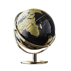 Globe Terrestre Moderne (Noir & Or)